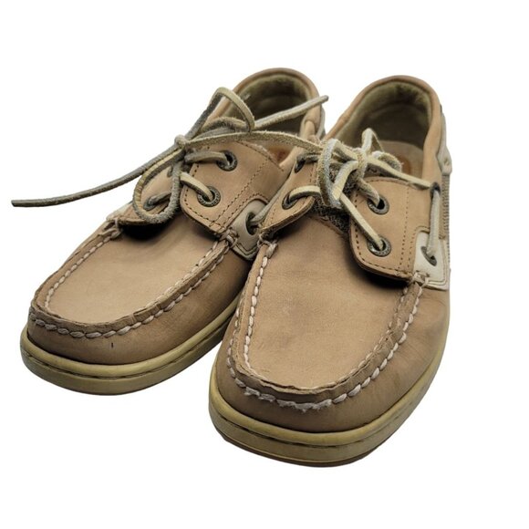 Sperry Top Sider Boat Shoe Women 6.5 Leather 9276619 Summer Slip On Casual Brown - Picture 2 of 8